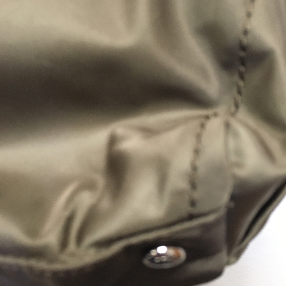 Tumi Voyageur Tote Bag Olive Green Brown Travel Work Business Casual Vacation - Picture 10 of 16